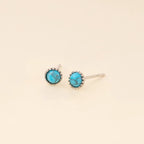Turquoise Stud Earrings by Oh Clementine