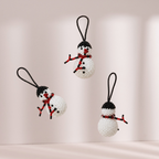 Snowman Seed Bead Ornament - Guatemala