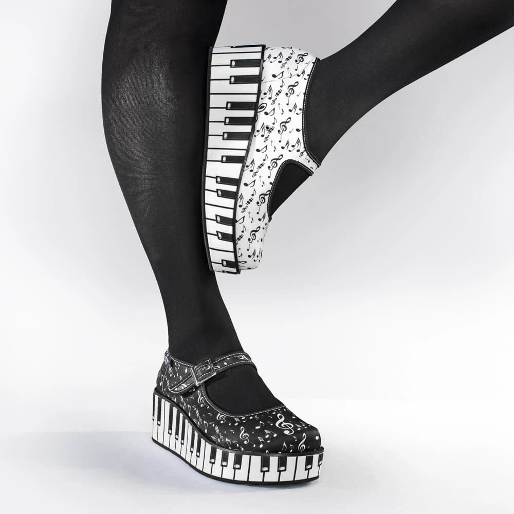 Chocolaticas® Thank You Music Women's Mary Jane Platform by Hot Chocolate Design