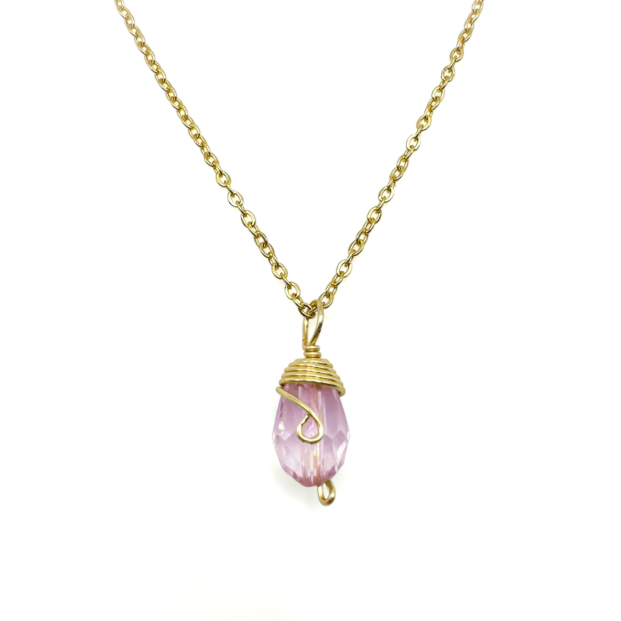 Gold Birthstone necklace by Alegria Accessories Inc