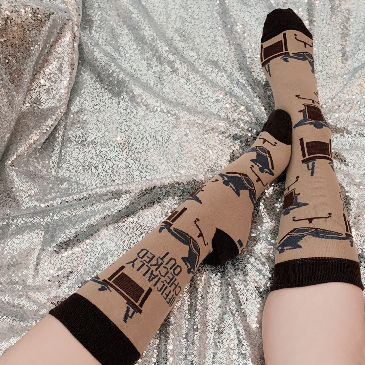 Officially Checked Out Socks | Office Everyday Socks by The Bullish Store