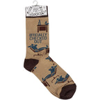 Officially Checked Out Socks | Office Everyday Socks by The Bullish Store