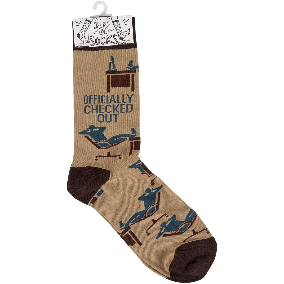 Officially Checked Out Socks | Office Everyday Socks by The Bullish Store