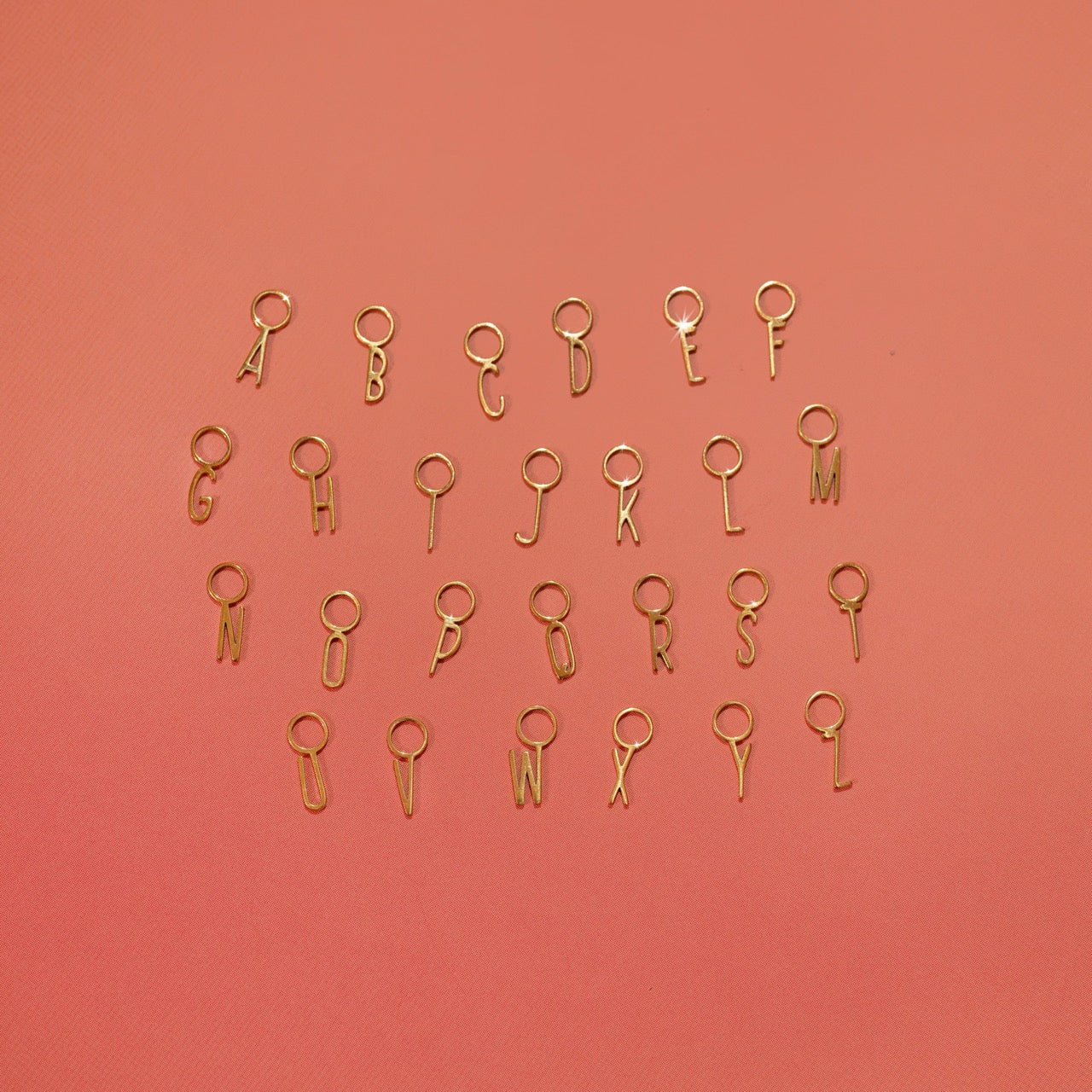 Letters Huggie Hoop Charm (Single)