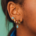 December Birthstone Stud Earrings by Oh Clementine