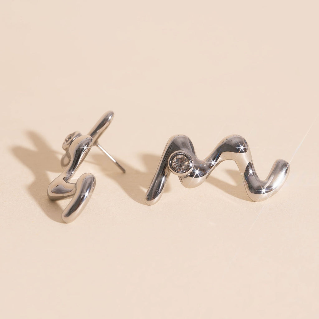 Wave Whisper Stud Earrings