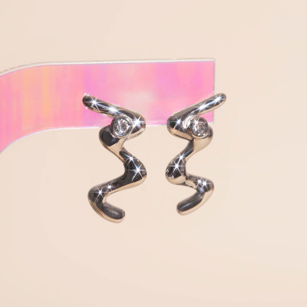 Wave Whisper Stud Earrings