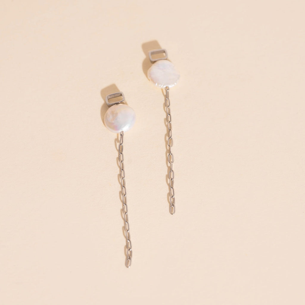 Pearl Whim Chunky Huggie Hoop Charms