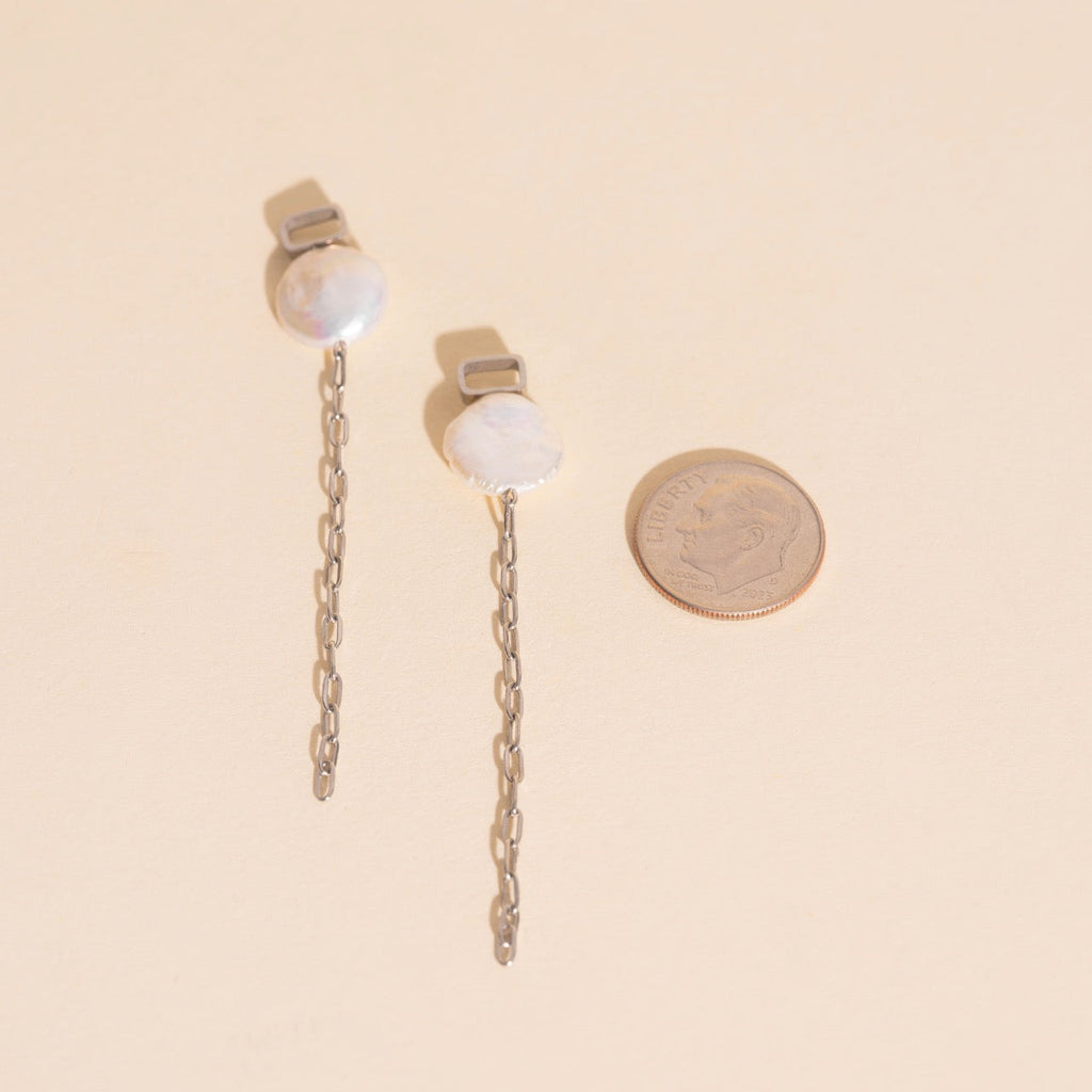 Pearl Whim Chunky Huggie Hoop Charms