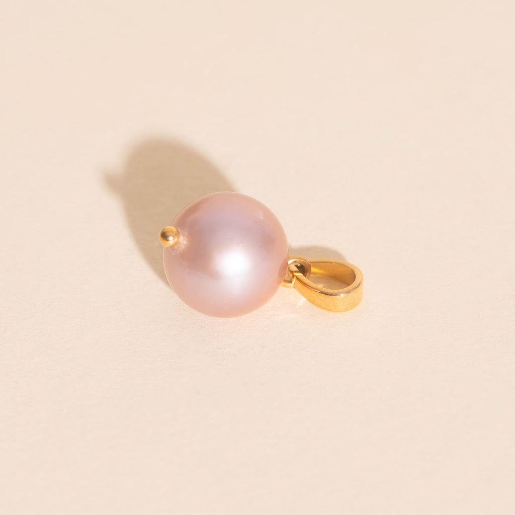 Pink Pearl Necklace Charm