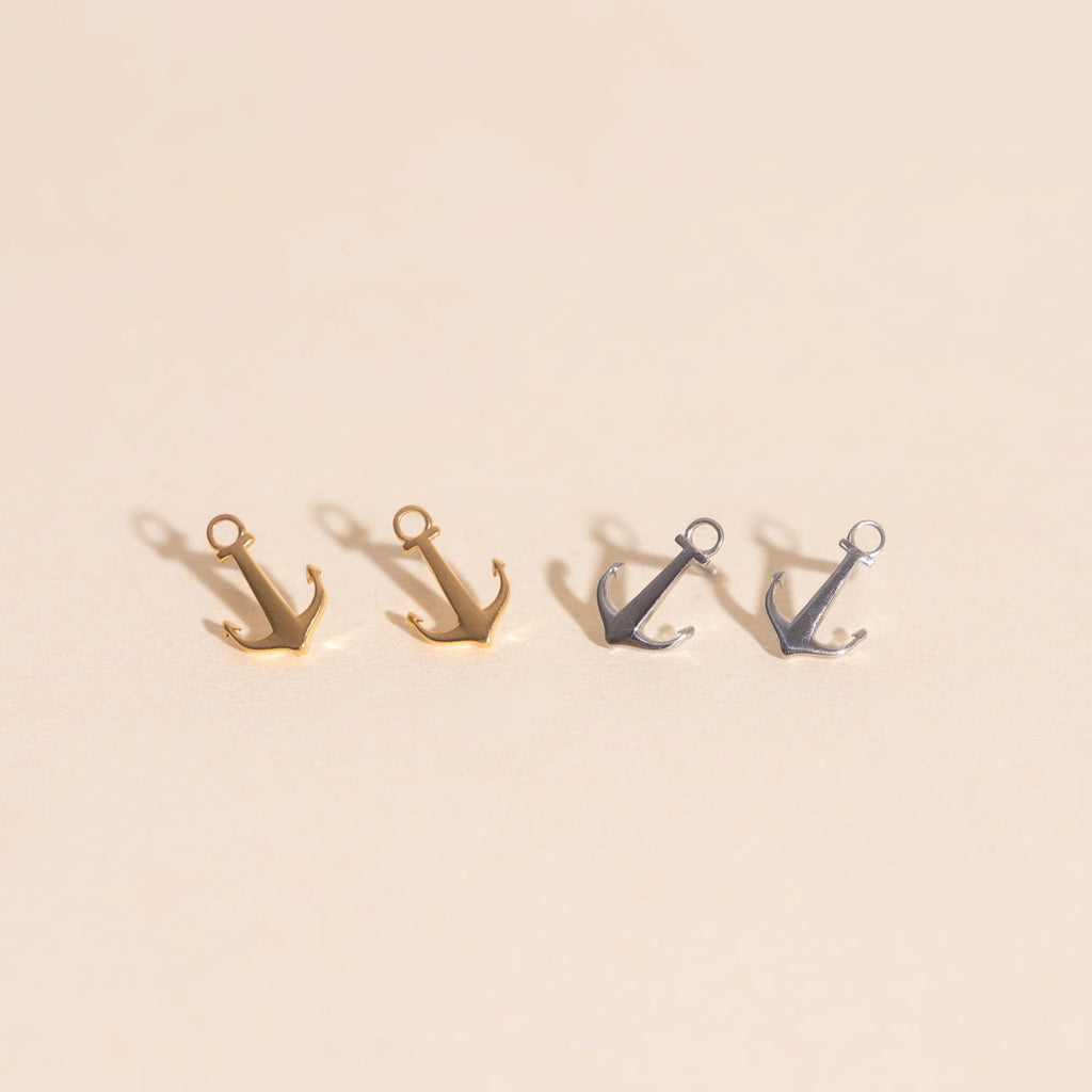 Anchor Stud Earrings