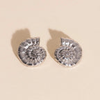 Shell Swirl Stud Earrings by Oh Clementine