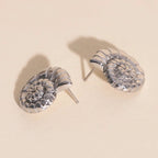 Shell Swirl Stud Earrings by Oh Clementine