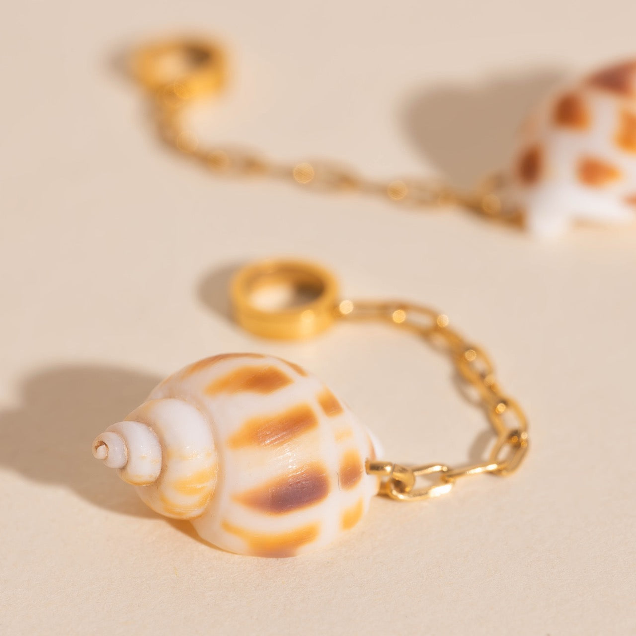 Mini Seashell Dangle Huggie Hoop Charms