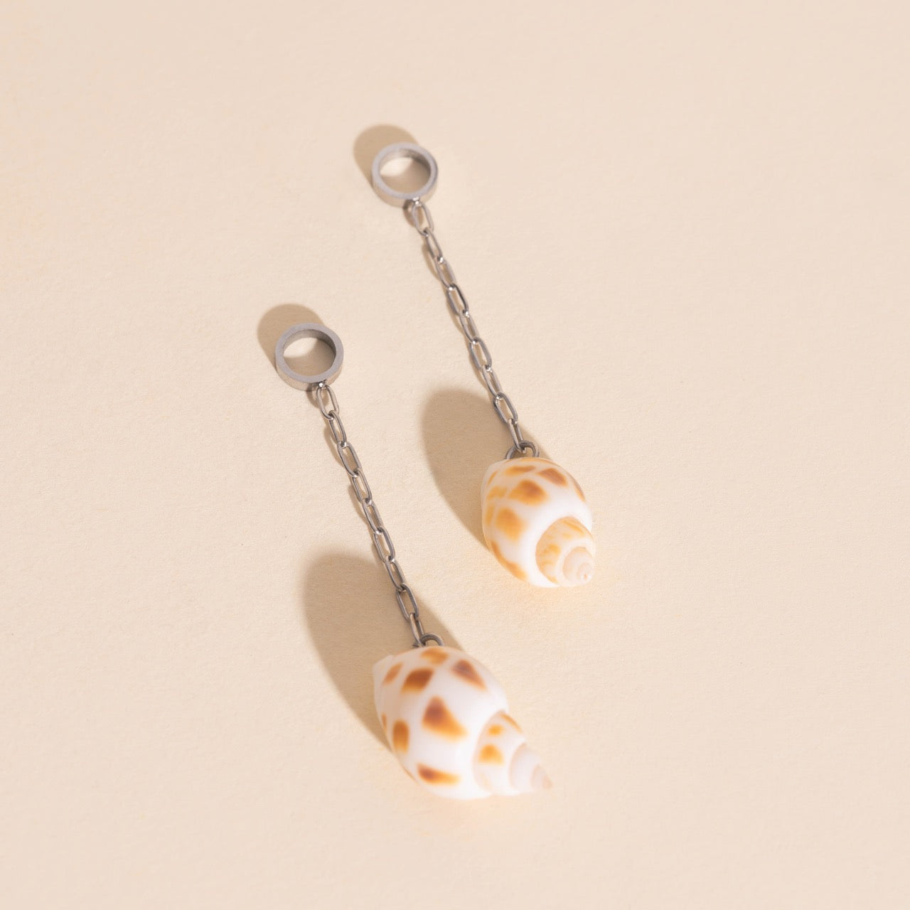 Mini Seashell Dangle Huggie Hoop Charms