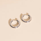 Titanium Chunky Rounded Huggie Hoop Earrings