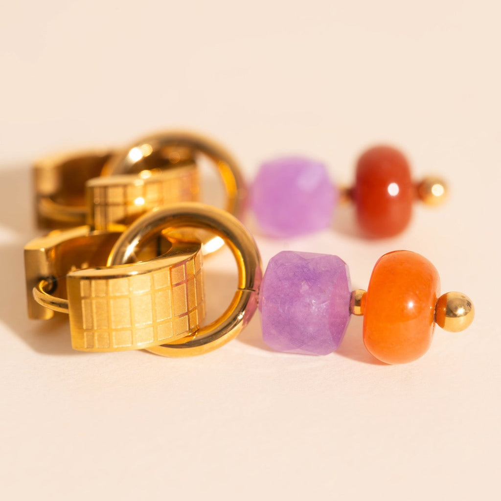 Mulberry Huggie Hoop Charms