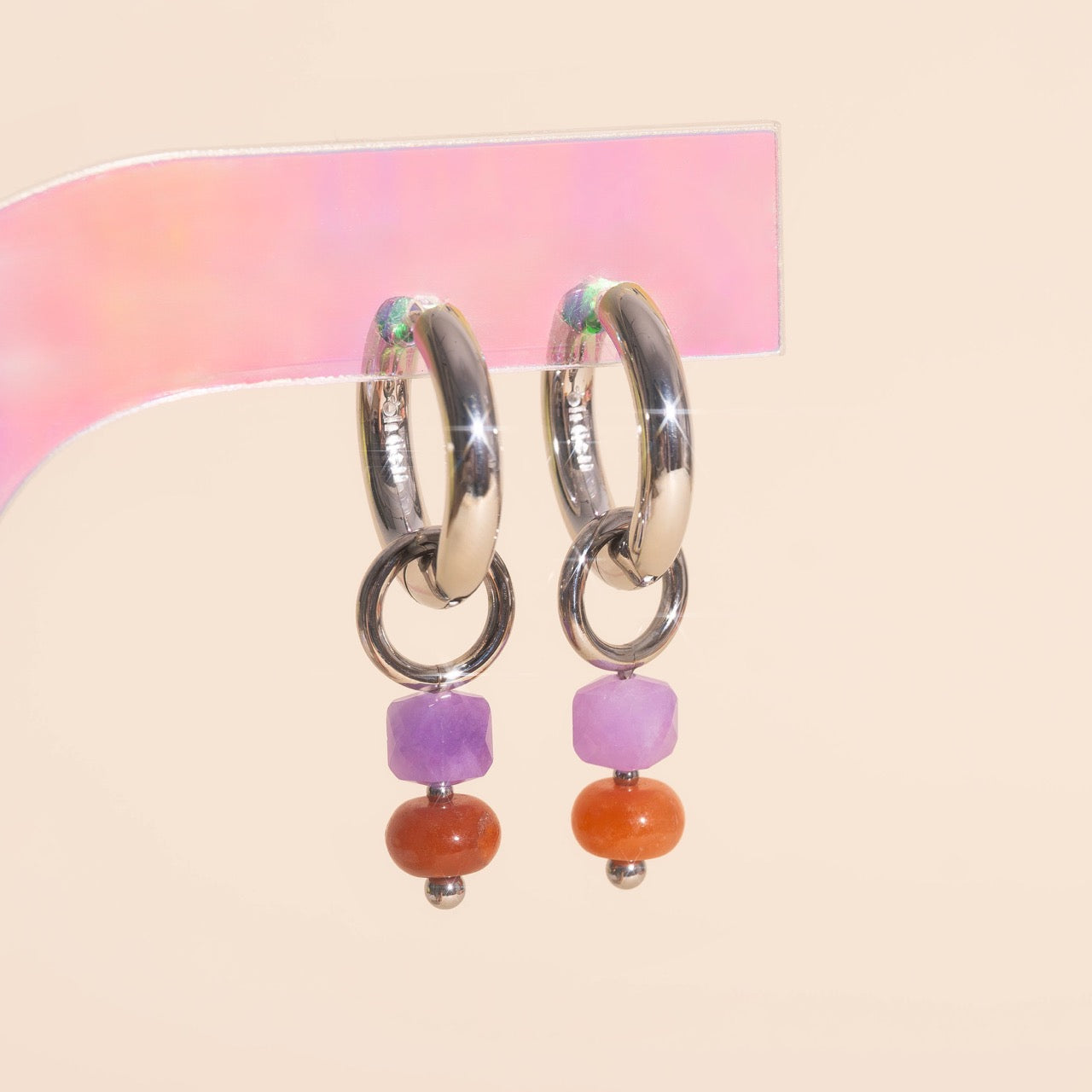 Mulberry Huggie Hoop Charms