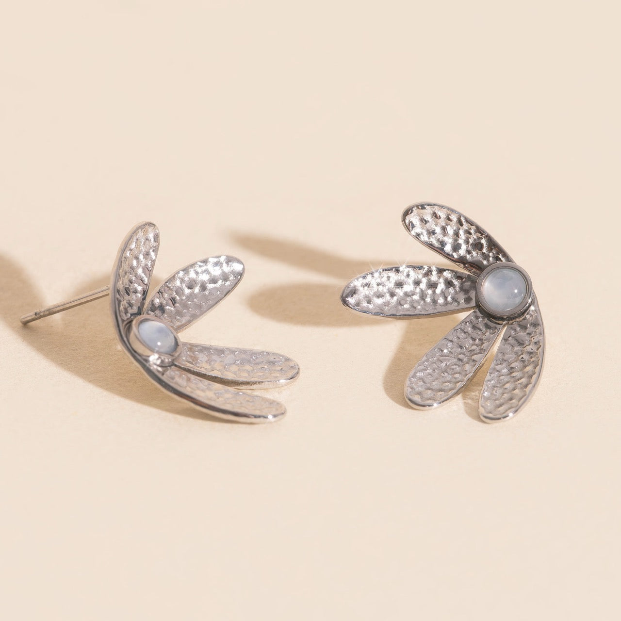 Mini Half Bloomed Stud Earrings