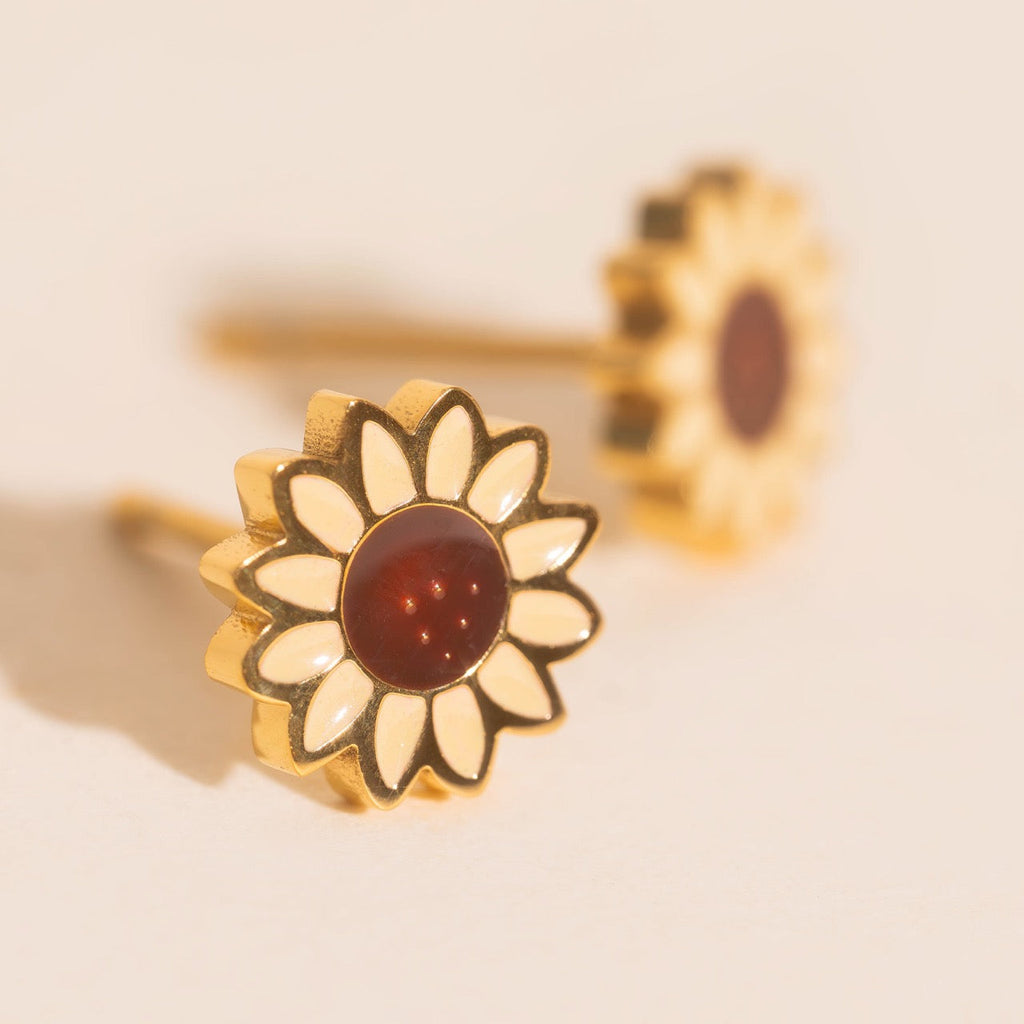 Sunflower Stud Earrings