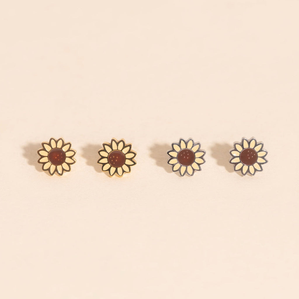Sunflower Stud Earrings