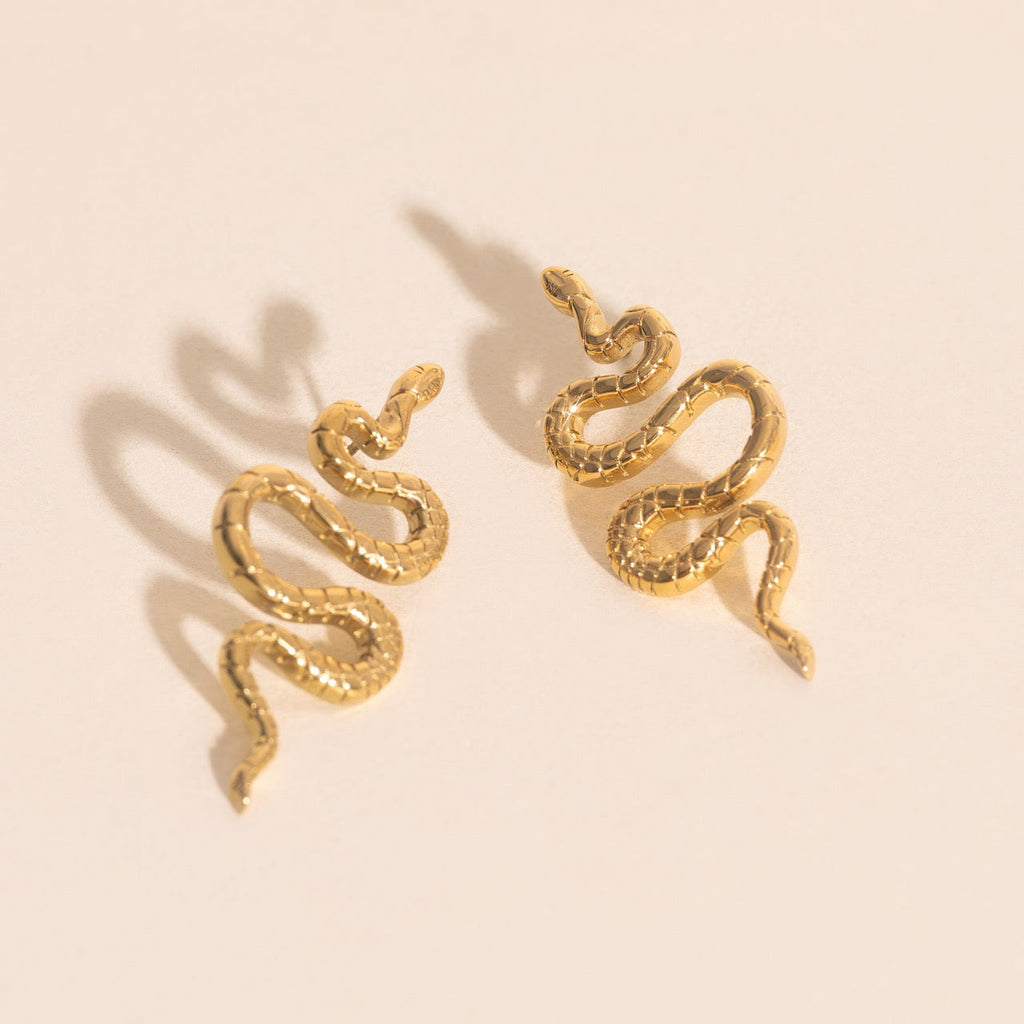 Jumbo Snake Stud Earrings