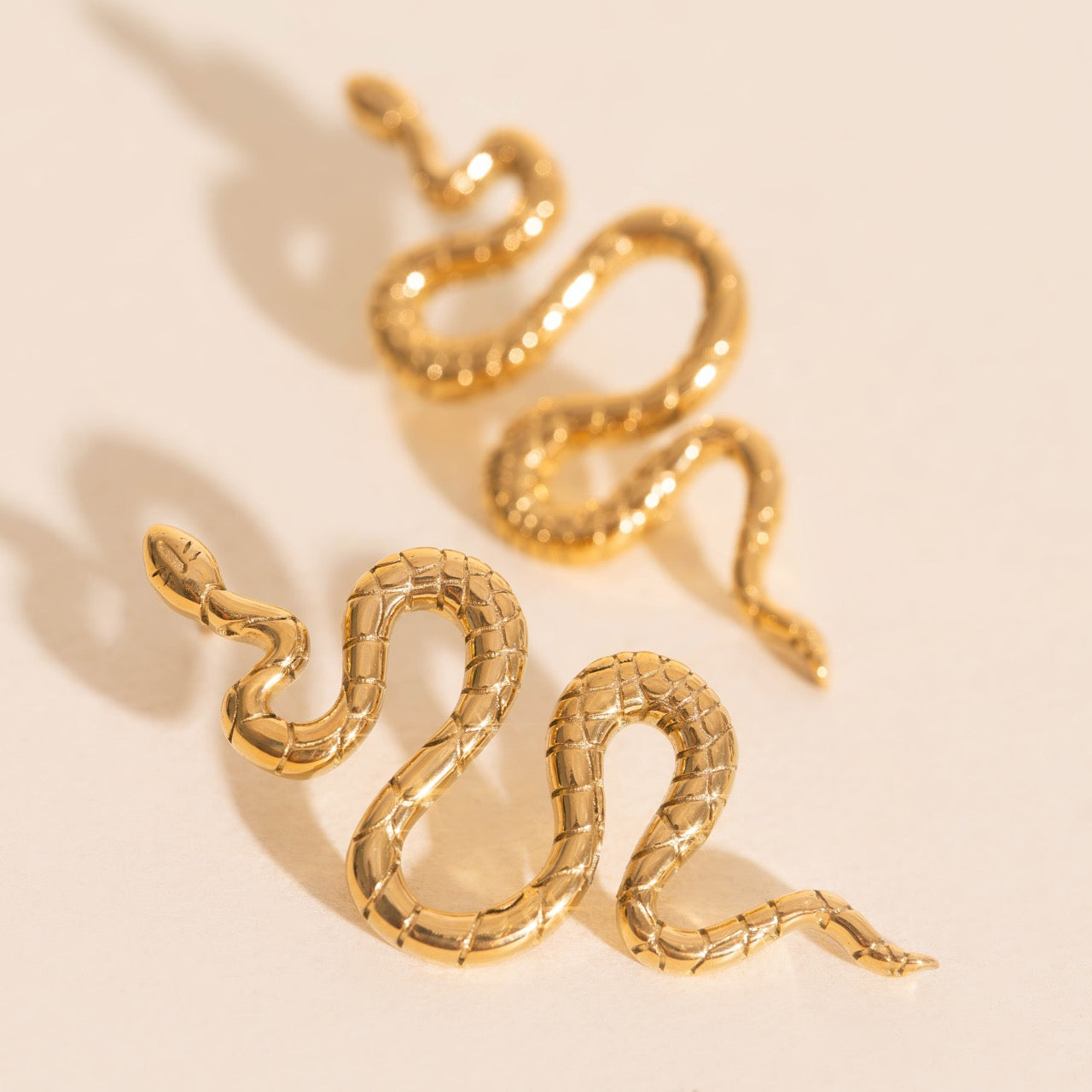 Jumbo Snake Stud Earrings