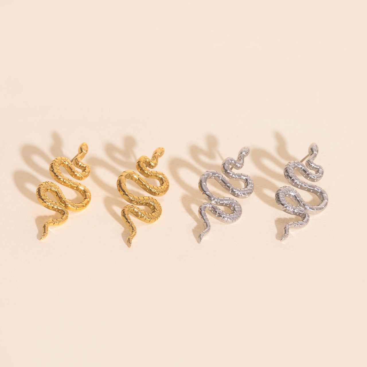 Jumbo Snake Stud Earrings