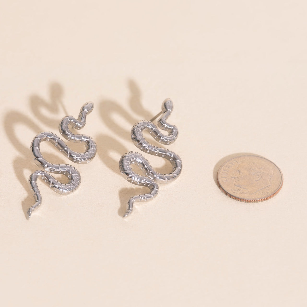 Jumbo Snake Stud Earrings