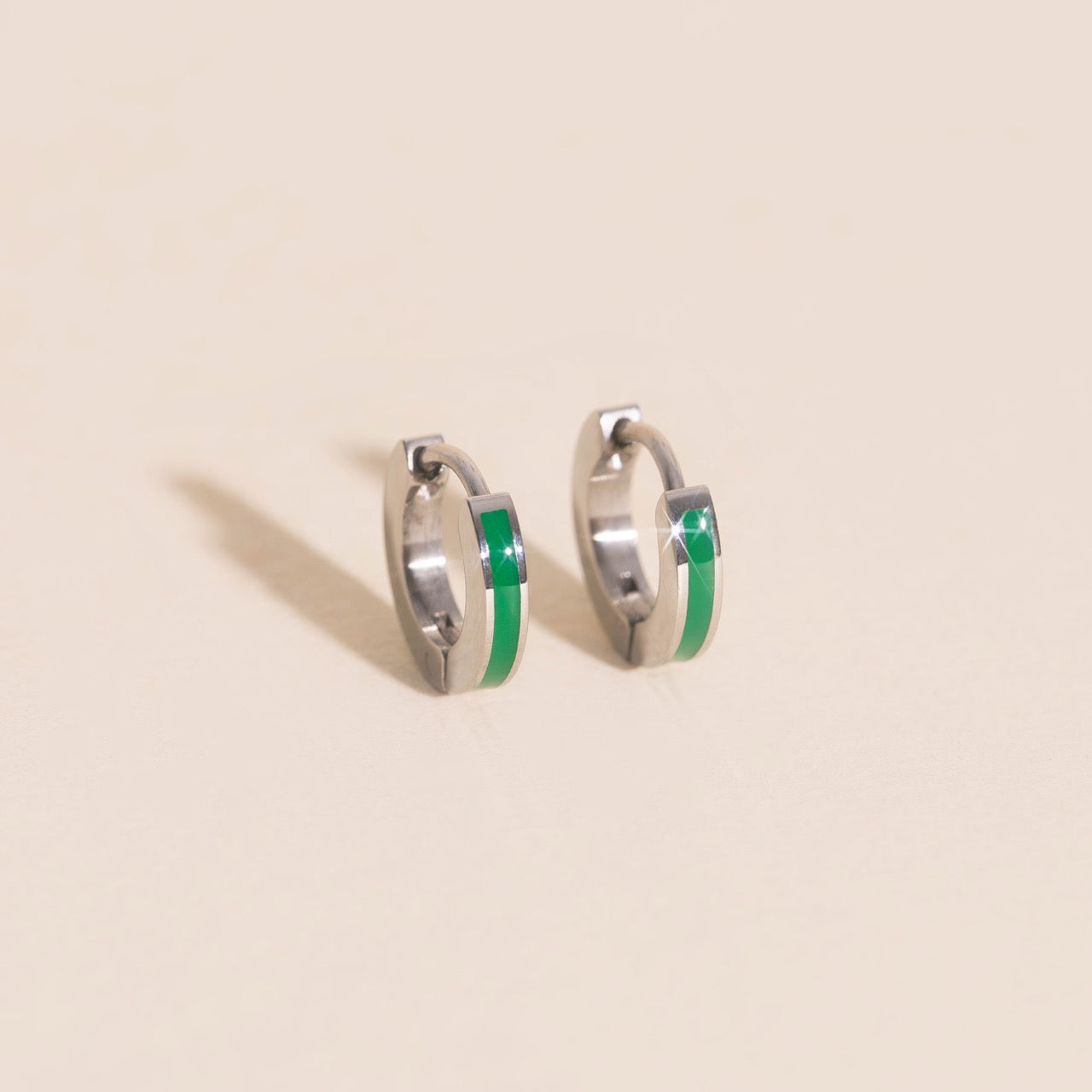 Color Tiny Huggie Hoop Earrings
