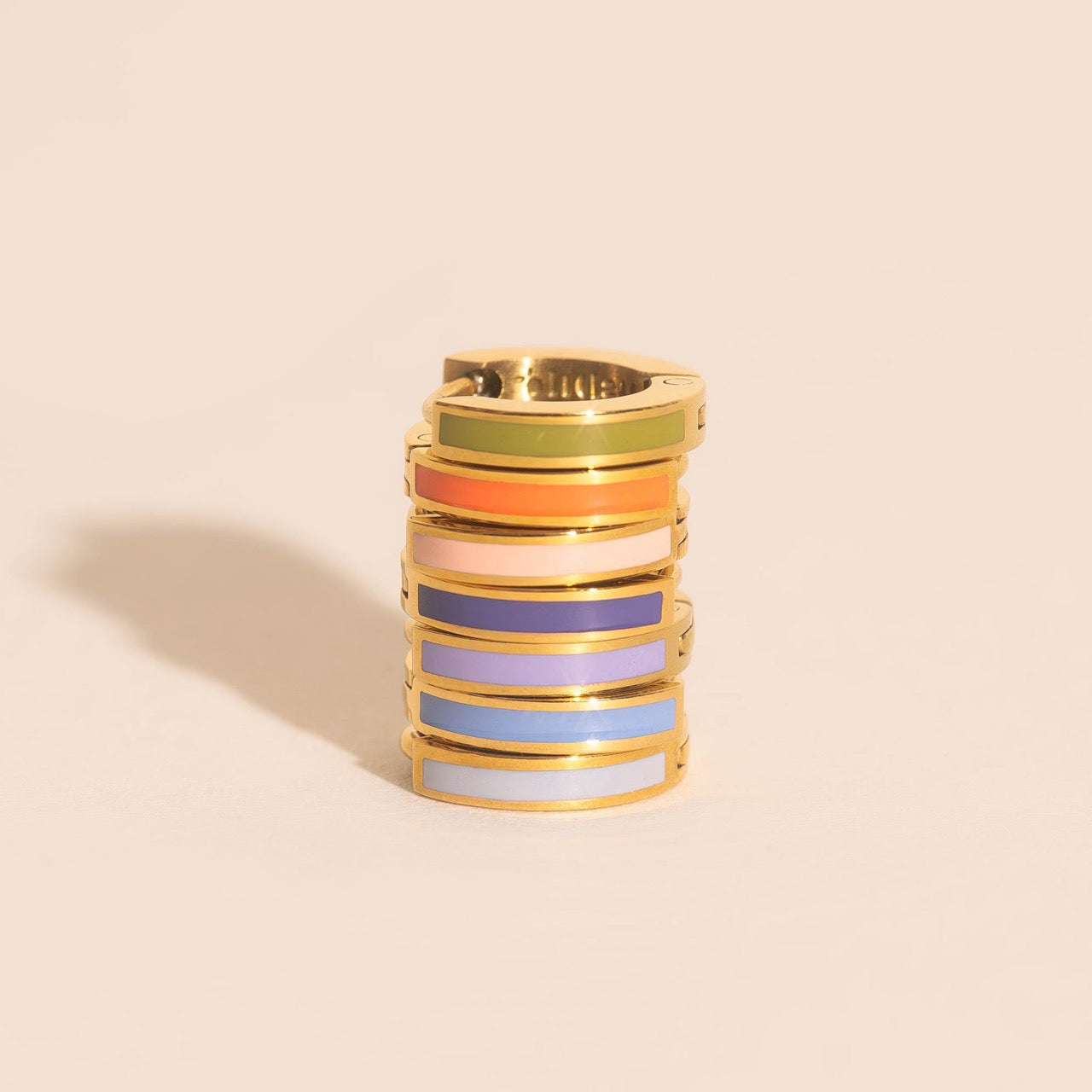 Color Tiny Huggie Hoop Earrings