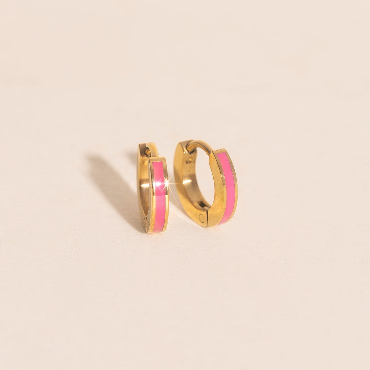 Color Tiny Huggie Hoop Earrings