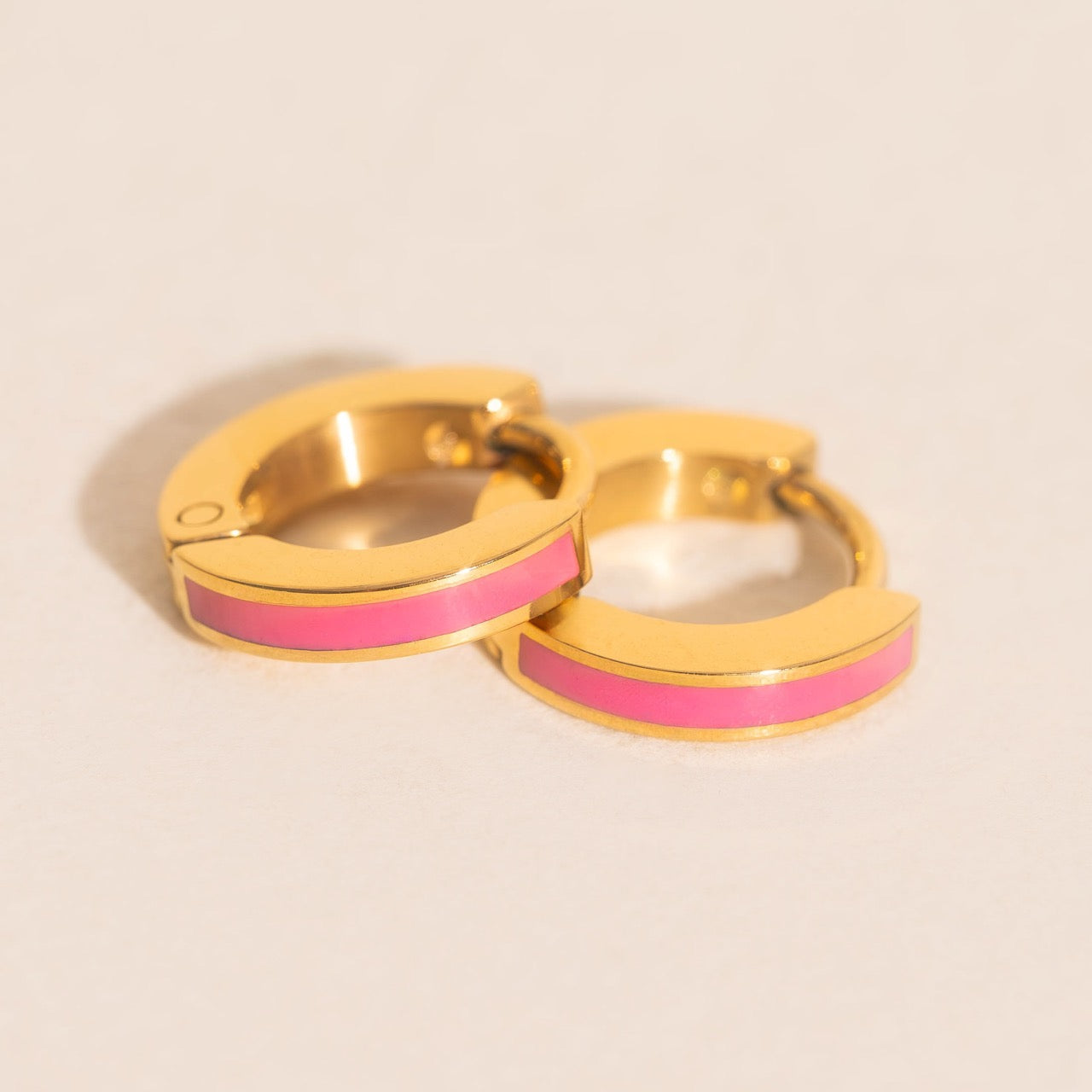 Color Tiny Huggie Hoop Earrings