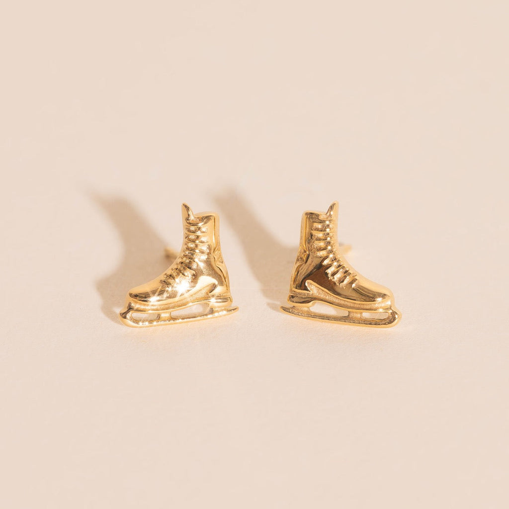 Ice Skate Stud Earrings