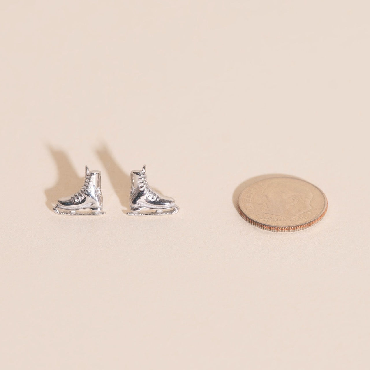 Ice Skate Stud Earrings