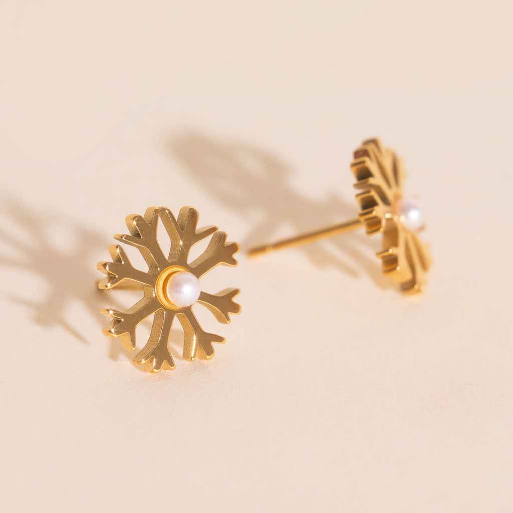 Snowflake Stud Earrings