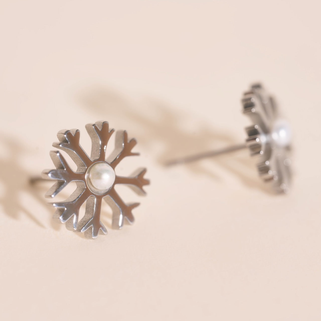 Snowflake Stud Earrings
