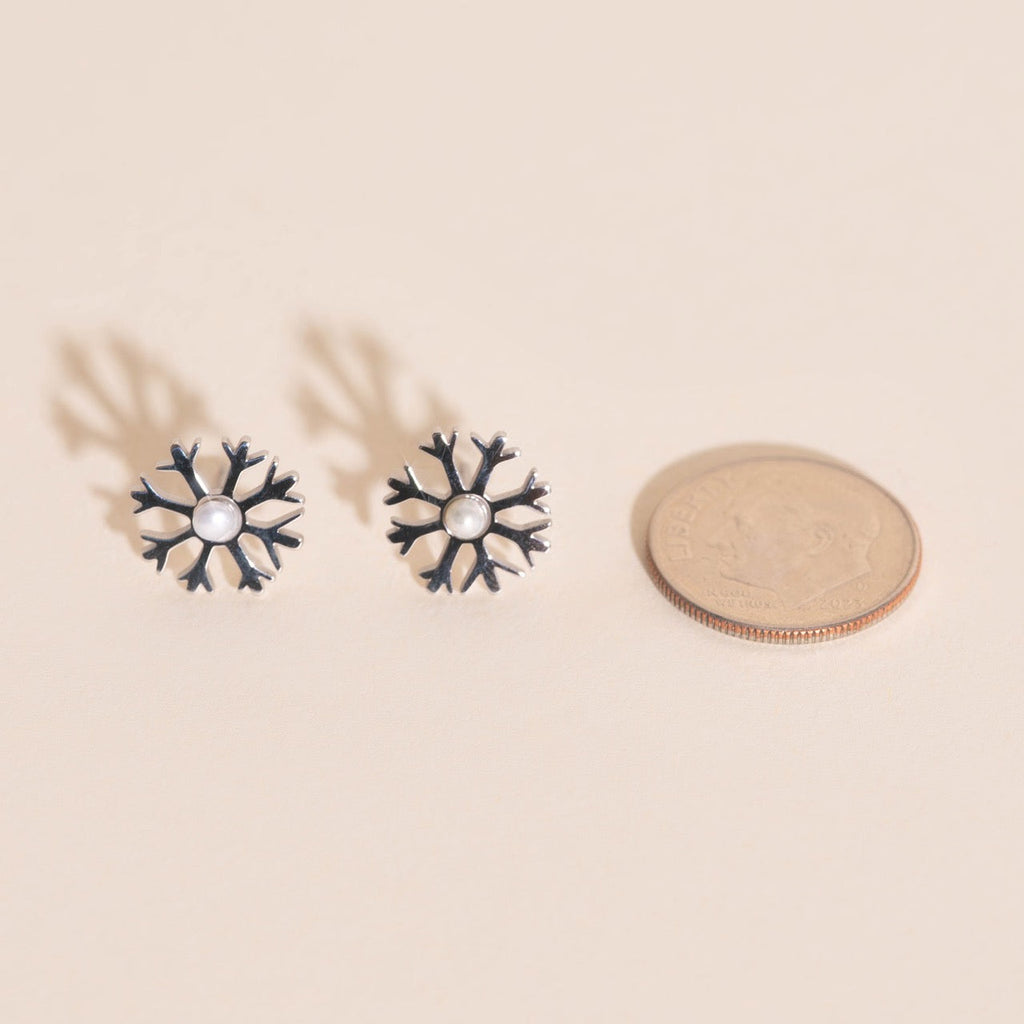 Snowflake Stud Earrings