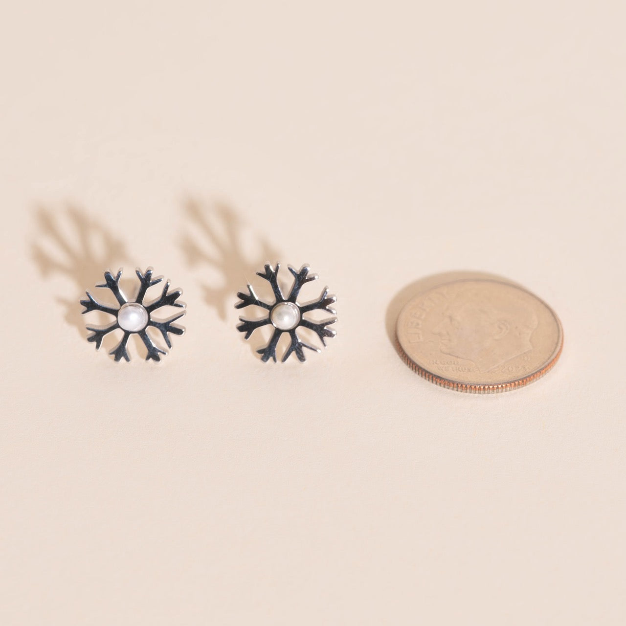 Snowflake Stud Earrings