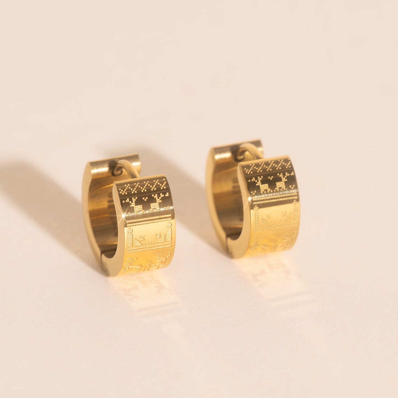 Ugly Sweater Super Chunky Huggie Hoop Earrings