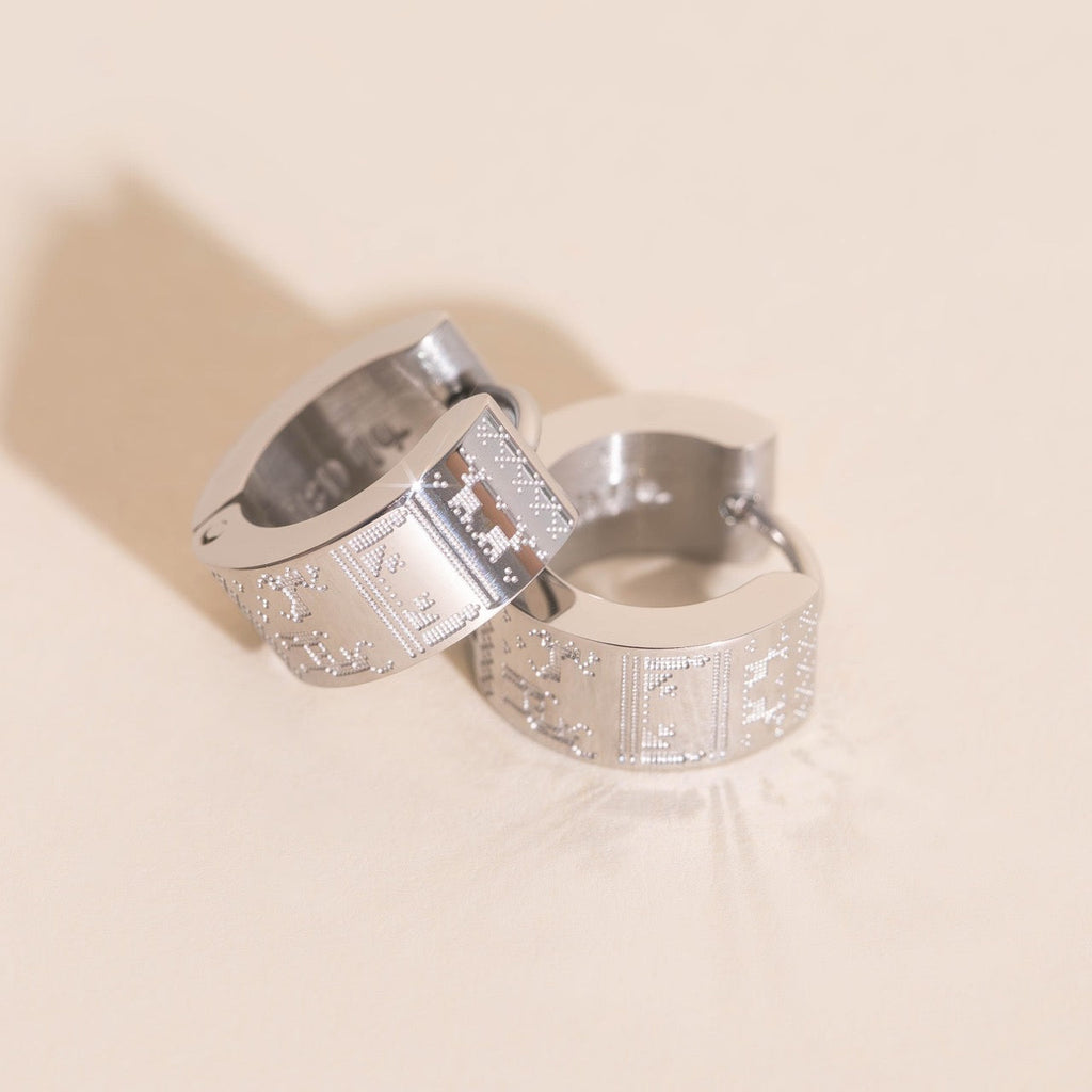 Ugly Sweater Super Chunky Huggie Hoop Earrings