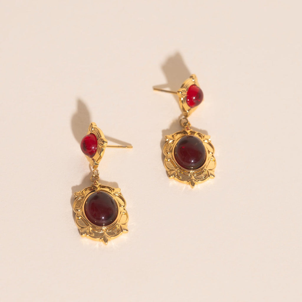 Regal Drop Stud Earrings