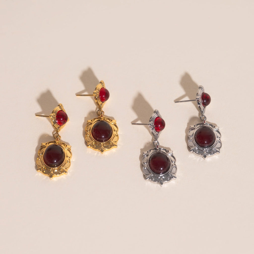 Regal Drop Stud Earrings