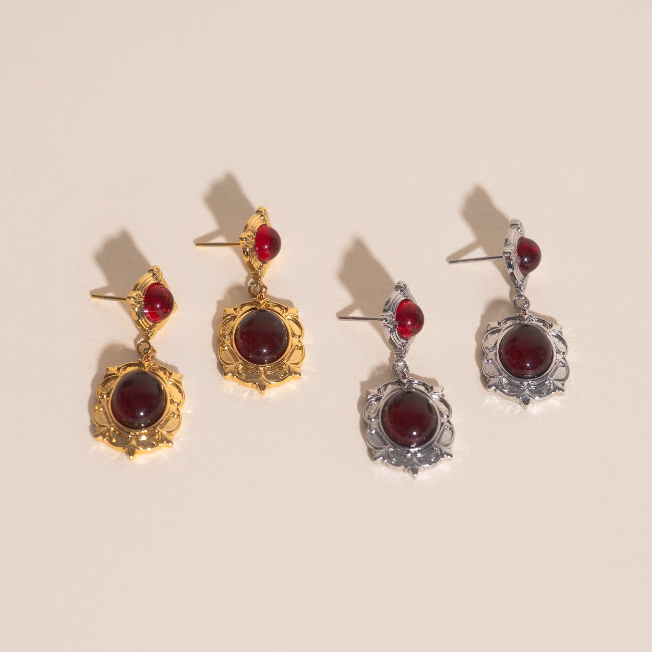 Regal Drop Stud Earrings
