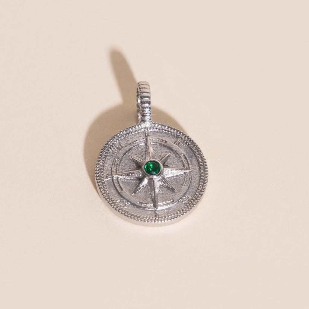 Crystal Compass Necklace Charm