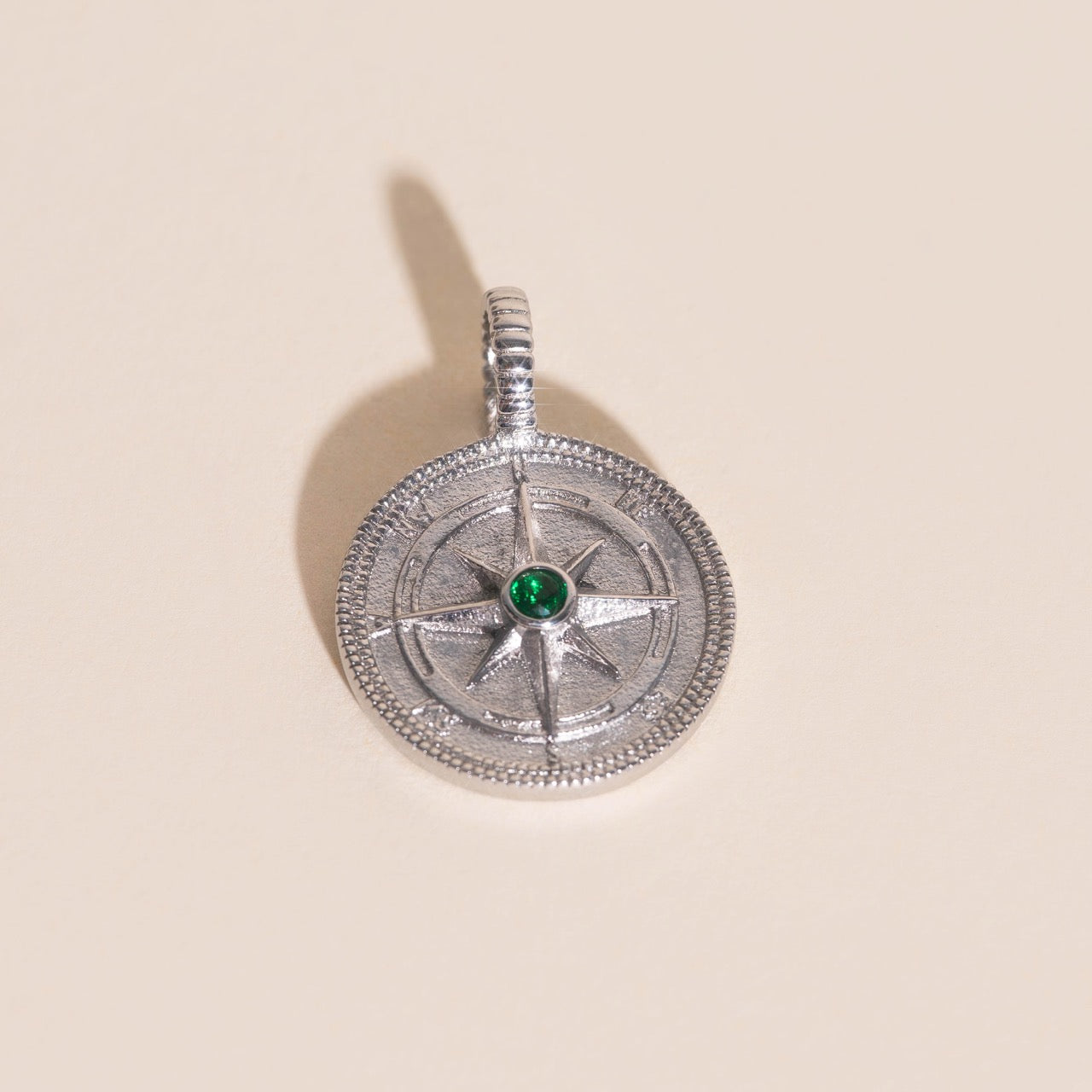 Crystal Compass Necklace Charm