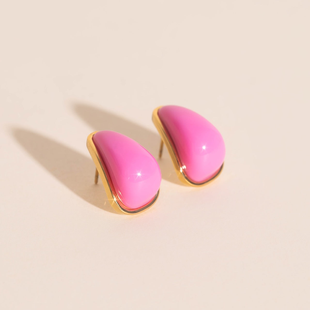 Color Pop Tear Drop Stud Earrings