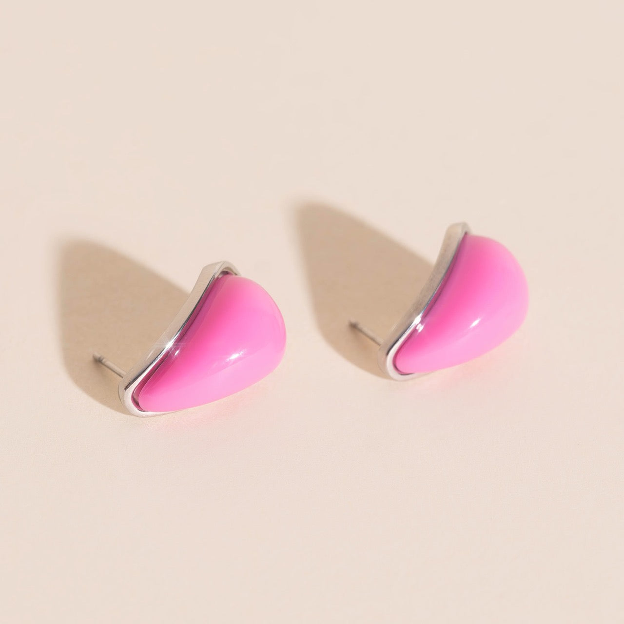 Color Pop Tear Drop Stud Earrings