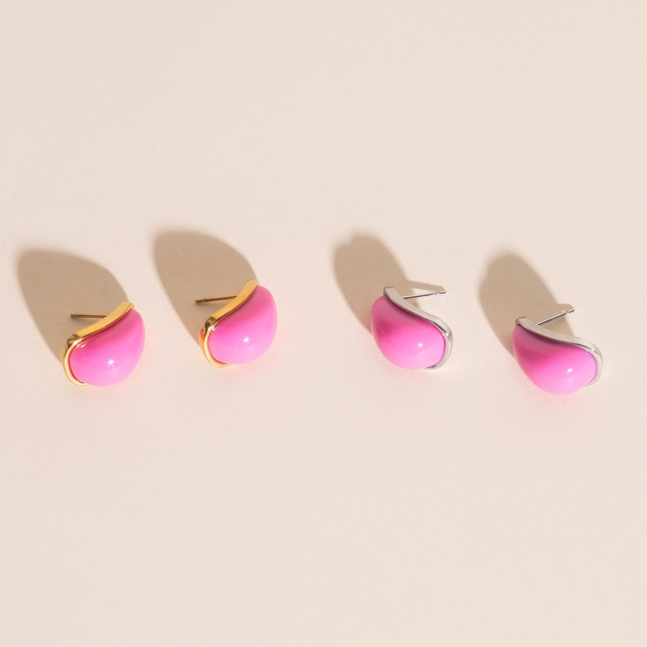 Color Pop Tear Drop Stud Earrings