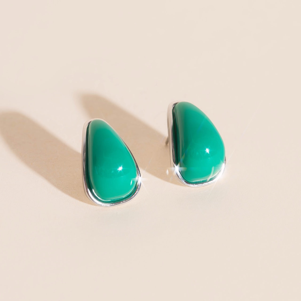 Color Pop Tear Drop Stud Earrings